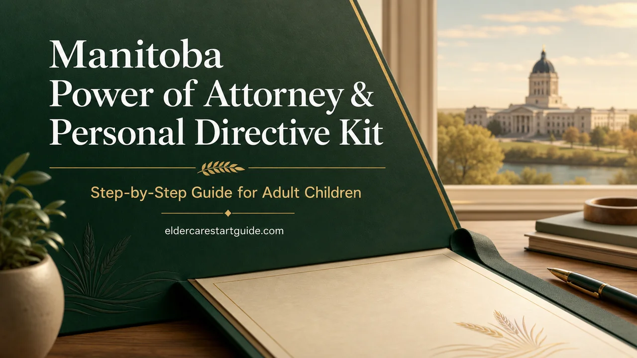 Manitoba POA & Health Care Directive Kit — Avoid a $12,000 Committeeship