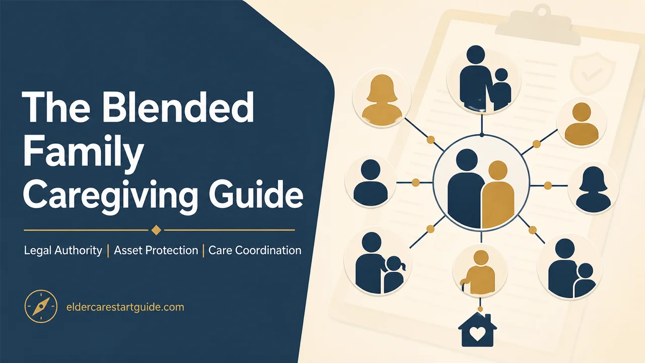 Blended Family Caregiving Guide — Legal Standing, Assets, Family Peace