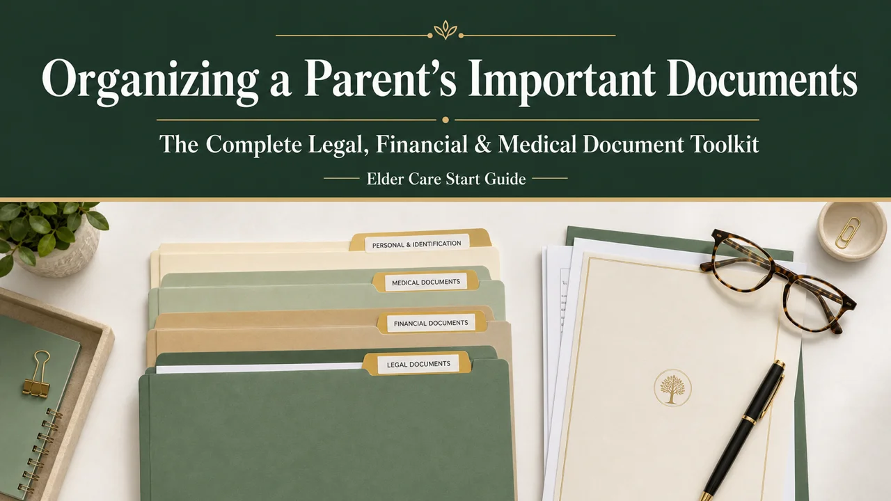 Organizing a Parent's Documents — The Pre-Crisis Toolkit